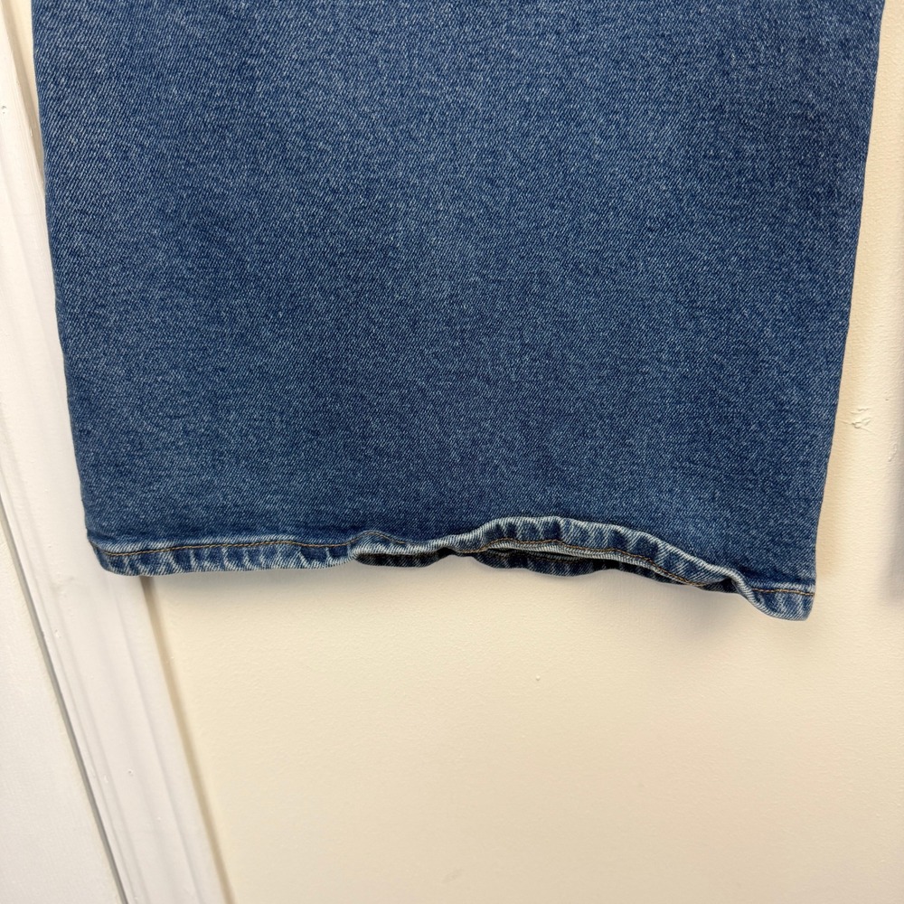 Good American Palazzo WIDE LEG Boot Blue Jeans Womens 10/30 FLARE High Rise - Picture 10 of 13